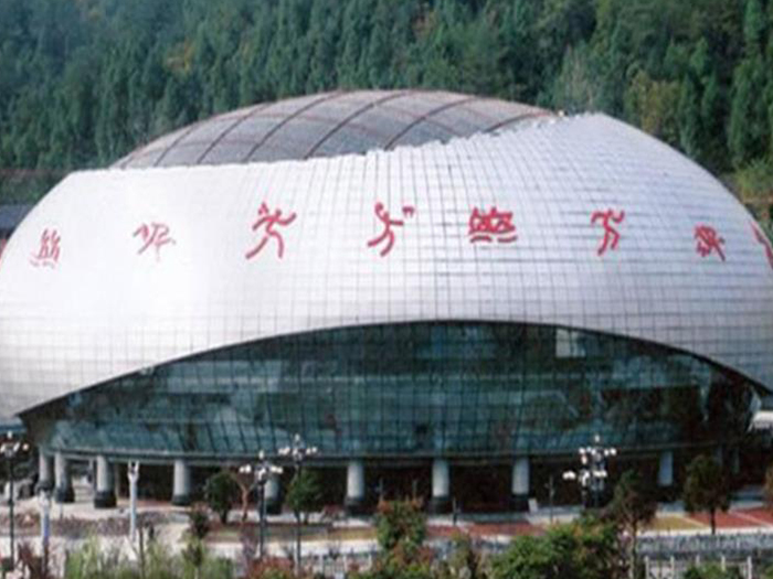 福清体育中心球形网架加工安装